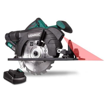 Accu cirkelzaag 20V - 150mm - 2.0Ah | Incl. accu en, Verzenden