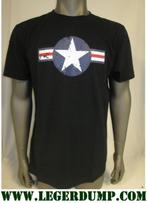 T-shirt Zwart Army WW-II Fostex (T-shirts, Kleding), Nieuw, Verzenden