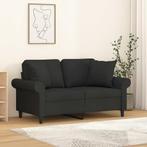 vidaXL Sierkussens 2 st 40x40 cm stof zwart, Huis en Inrichting, Woonaccessoires | Kussens, Verzenden, Nieuw