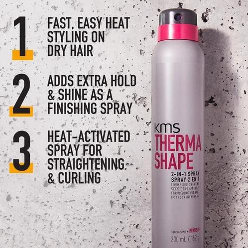 KMS Thermashape 2-in-1 Styling + Finish (Heat Protection), Handtassen en Accessoires, Uiterlijk | Haarverzorging, Nieuw, Verzenden