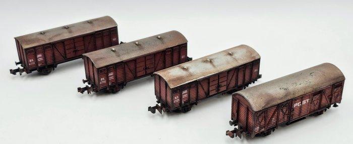 Roco N - 2306, 25077 WEATHERED - Modeltrein goederenwagon, Hobby en Vrije tijd, Modeltreinen | N-Spoor