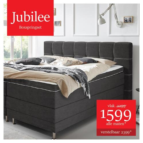 Boxspringset Jubilee - incl topper - 180/200cm, Maison & Meubles, Chambre à coucher | Lits boxsprings