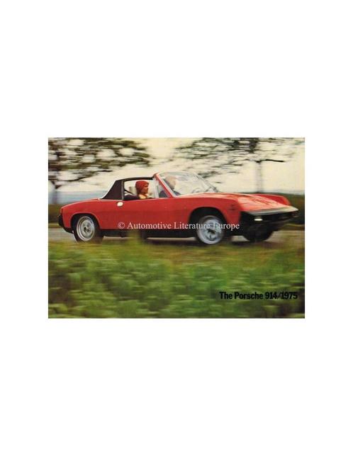 1975 PORSCHE 914 BROCHURE ENGELS, Boeken, Auto's | Folders en Tijdschriften