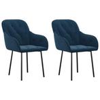 Eetkamerstoelen Blauw | Retour Deal | OP = OP, Huis en Inrichting, Verzenden, Nieuw, Blauw, Twee