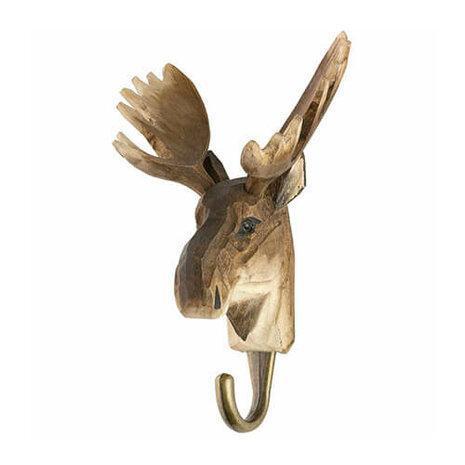 Houten kapstokhaak hout wandhaak kapstok Wildlife ELAND, Huis en Inrichting, Woonaccessoires | Kapstokken, Nieuw