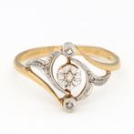 Zonder Minimumprijs - Ring - 18 karaat Geel goud Diamant, Handtassen en Accessoires, Ringen, Nieuw