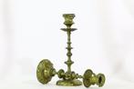 Kandelaar (2) - Verguld messing - Paar messing kandelaars