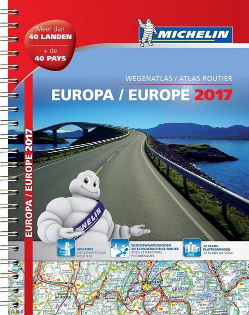 Atlas Michelin Europa 2017 9782067219533, Livres, Livres Autre, Envoi