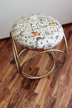 Poef - Krukje met vintage textiel van Fornasetti - metaal,