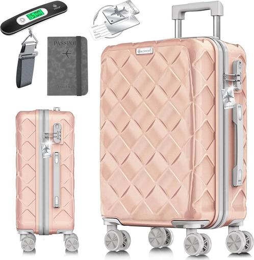 KESSER® Reiskoffer - Koffer - Handbagage - ABS - Roze, Huis en Inrichting, Woonaccessoires | Overige, Verzenden