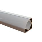 LED Strip Profiel Wit - 1 Meter - Opbouw Hoek - Compleet me, Huis en Inrichting, Verzenden, Nieuw