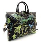 Gucci - GUCCI Handbag Tropical Pattern Leather Black 2-Way, Handtassen en Accessoires, Tassen | Damestassen, Nieuw