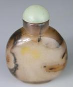 Tabatiere Chinoise en Agate Sculpte - XXe siecle - Agate, Antiek en Kunst