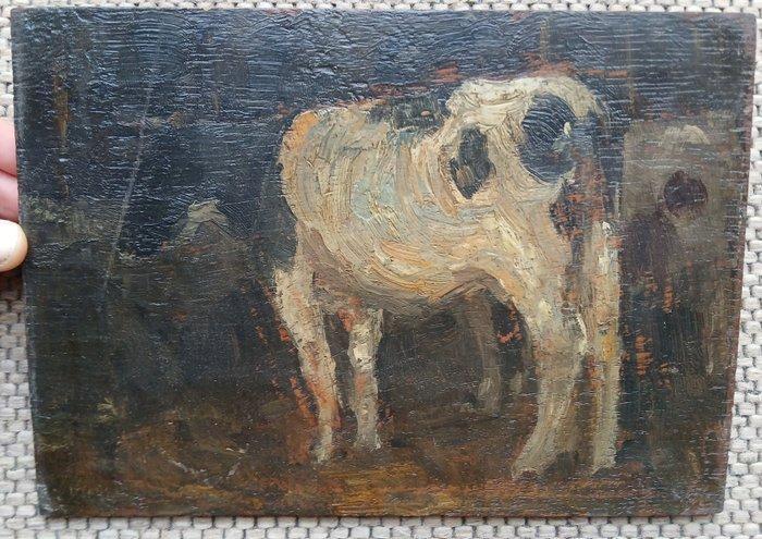 Maurice Seghers (1883-1959) - Koe in stal, Antiek en Kunst, Kunst | Schilderijen | Klassiek