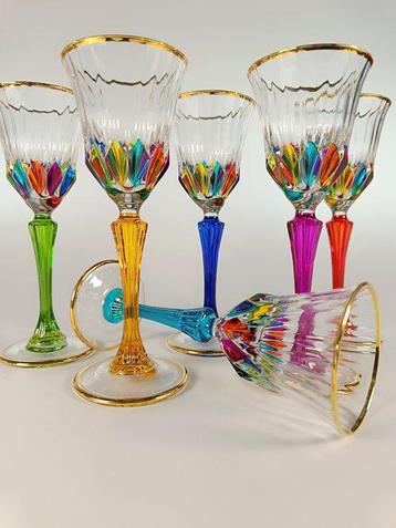 Secoloventesimo - Drankservies voor 6 (6) - Prisma Arlequin