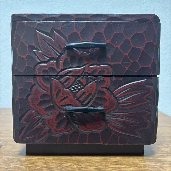 Traditional Japanese Kamakura-bori - Ladekast - Hout - Met, Antiek en Kunst, Curiosa en Brocante