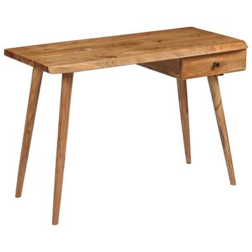 vidaXL Schrijftafel 110x50x76 cm massief acaciahout, Verzenden