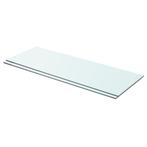 vidaXL Schappen 2 st 70x25 cm glas transparant, Huis en Inrichting, Verzenden, Nieuw