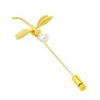 Mikimoto - Broche - 18 carats Or jaune, Handtassen en Accessoires, Antieke sieraden