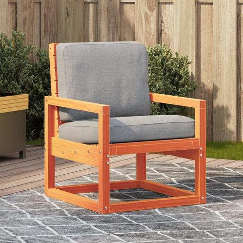 vidaXL Chaise de jardin cire marron 57,5x63x76 cm bois, Tuin en Terras, Tuinsets en Loungesets, Verzenden