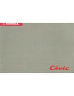 1992 HONDA CIVIC INSTRUCTIEBOEKJE DUITS