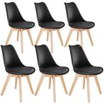 6 eetkamerstoelen Friederike - zwart, Huis en Inrichting, Stoelen, Verzenden, Nieuw