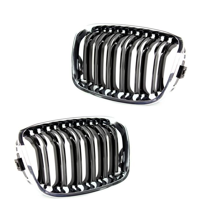 Grill nieren set | M-look | BMW 1-serie F20 / F21 tot 2015 p, Auto-onderdelen, Carrosserie, Nieuw, BMW, Verzenden