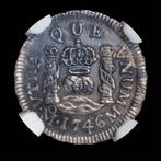 Spanje. 1/2 Reale Mexico 1746 (M) Tipo Columnario