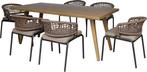 MaxxGarden Estrella Diningset - Tuinset - 6 Personen Venetie, Ophalen of Verzenden, Nieuw