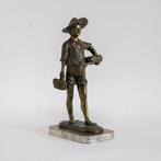 Beeld, Il Pescatorello - 35 cm - Metaal, gepatineerd,