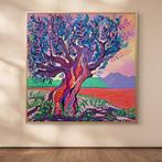 Kirsty Wain - Sunset Olive Tree, Altea (Marina Baixa, Antiek en Kunst, Kunst | Schilderijen | Modern
