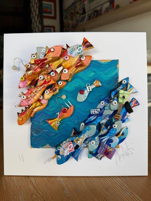Michael Fantozzi - Little Fish #36, Antiek en Kunst, Kunst | Schilderijen | Modern