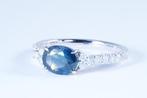 Zonder Minimumprijs - Ring Platina - 1.80ct. tw. Saffier -, Handtassen en Accessoires, Ringen, Nieuw