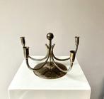 Petit bougeoir plaqué argent - Métal - Candélabre Art Déco