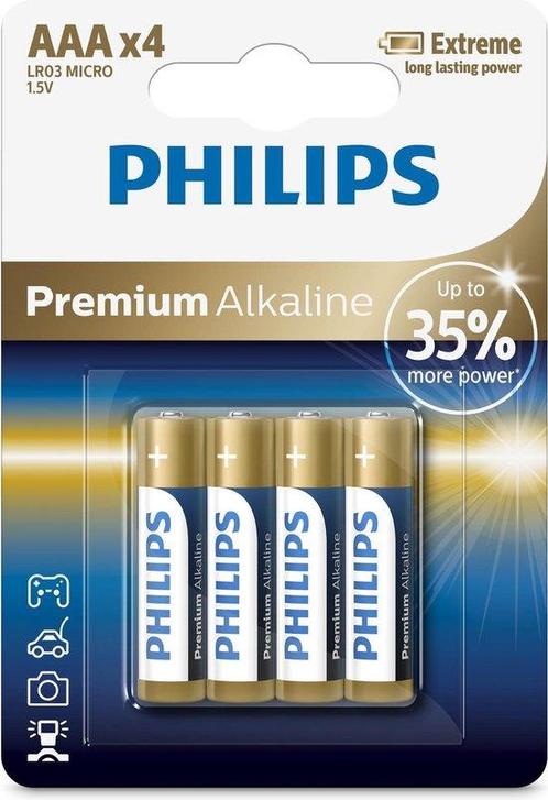 Tweedekans | Philips AA-Batterijen 4 Stuks - LR03M4B/1 - 10, Audio, Tv en Foto, Fotografie | Accu's en Batterijen, Ophalen of Verzenden