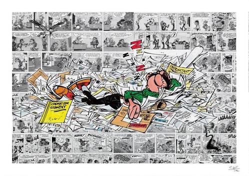 SKE - Courrier Urgent - Gaston Memories, Antiek en Kunst, Kunst | Schilderijen | Modern
