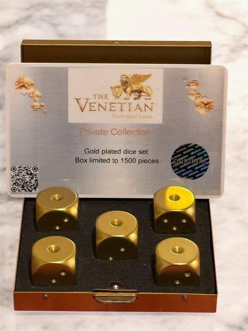 Casino Venetian las vegas  - Dés - dice - Coffret numéroté, Antiek en Kunst, Curiosa en Brocante