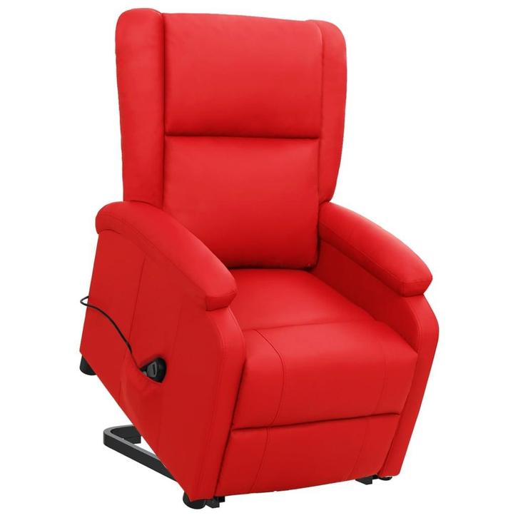vidaXL Sta-op-stoel kunstleer rood, Huis en Inrichting, Fauteuils, Nieuw, Verzenden