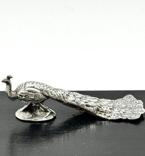 No reserve-Stevige handgemaakte massieve zilveren miniatuur, Antiek en Kunst, Antiek | Zilver en Goud