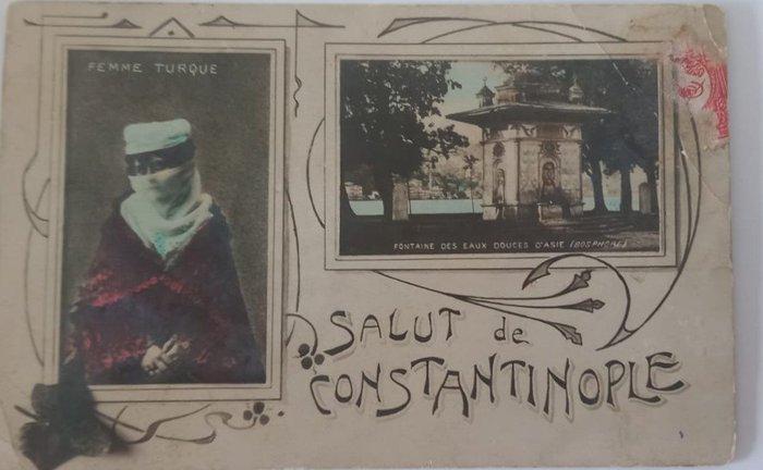 Turkije - Turkse Ottomaanse vrouwen 2 × postkaarten -, Collections, Cartes postales | Étranger