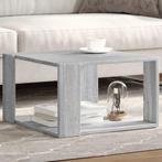 vidaXL Salontafel 51,5x51,5x30 cm bewerkt hout grijs sonoma, Huis en Inrichting, Verzenden, Nieuw