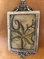 Reliekhouder - Textiel, Verzilverd, Glas - 1750-1800 - Stuk