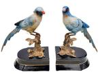 Beeldje - Pair of birds (2) - Brons, Porselein, Nieuw
