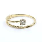 Ring - 14 karaat Geel goud -  0.23ct. tw. Diamant