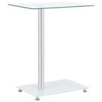 vidaXL Bijzettafel U-vormig 45x30x58 cm gehard glas, Huis en Inrichting, Tafels | Bijzettafels, Verzenden, Nieuw