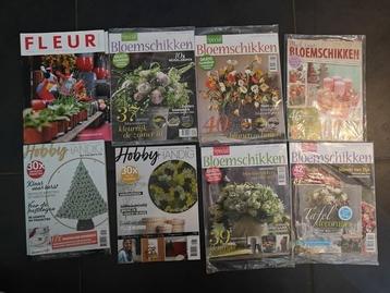 Tijdschriften bloemschikken en decoratie restpartij set 8 beschikbaar voor biedingen
