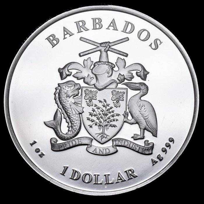 Barbados. 1 Dollar 2022 Pelican, 1 Oz (.999) (Zonder, Postzegels en Munten, Munten | Europa | Niet-Euromunten