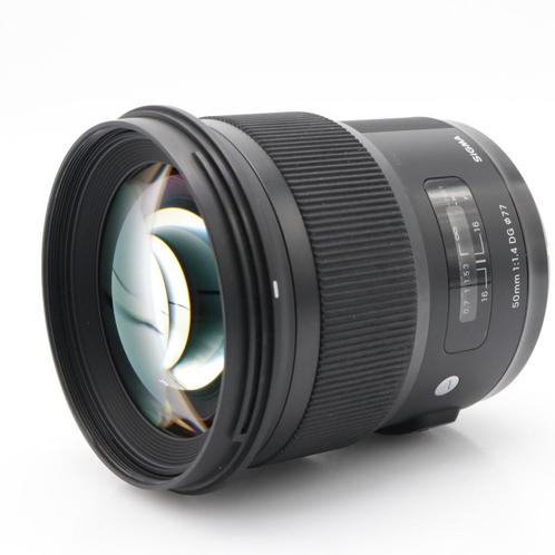 Sigma 50mm F/1.4 DG HSM ART Nikon FX occasion, Audio, Tv en Foto, Foto | Lenzen en Objectieven, Zo goed als nieuw, Verzenden