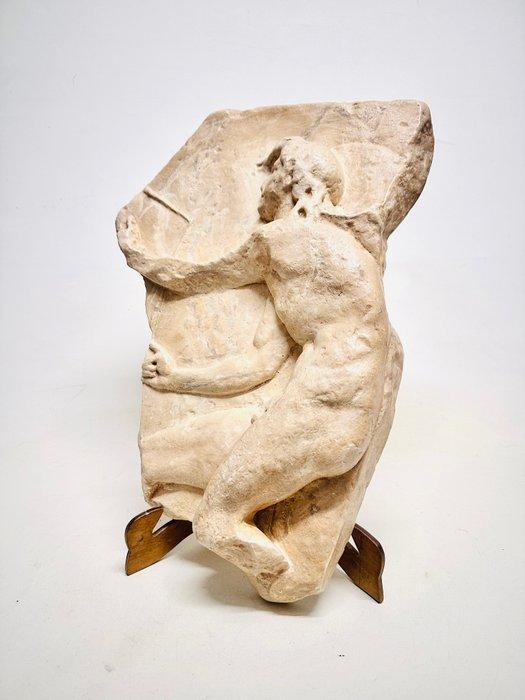 Wanddecoratie - Kairos Pleistermuurreliëf - Griekenland, Antiek en Kunst, Curiosa en Brocante