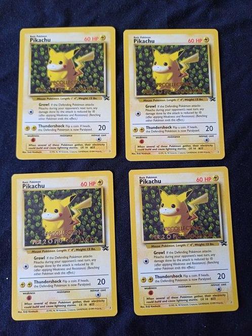 Pokémon - 4 Card - Pokemon Lotto 4 Pikachu Promo Wotc No. 1, Hobby en Vrije tijd, Verzamelkaartspellen | Pokémon